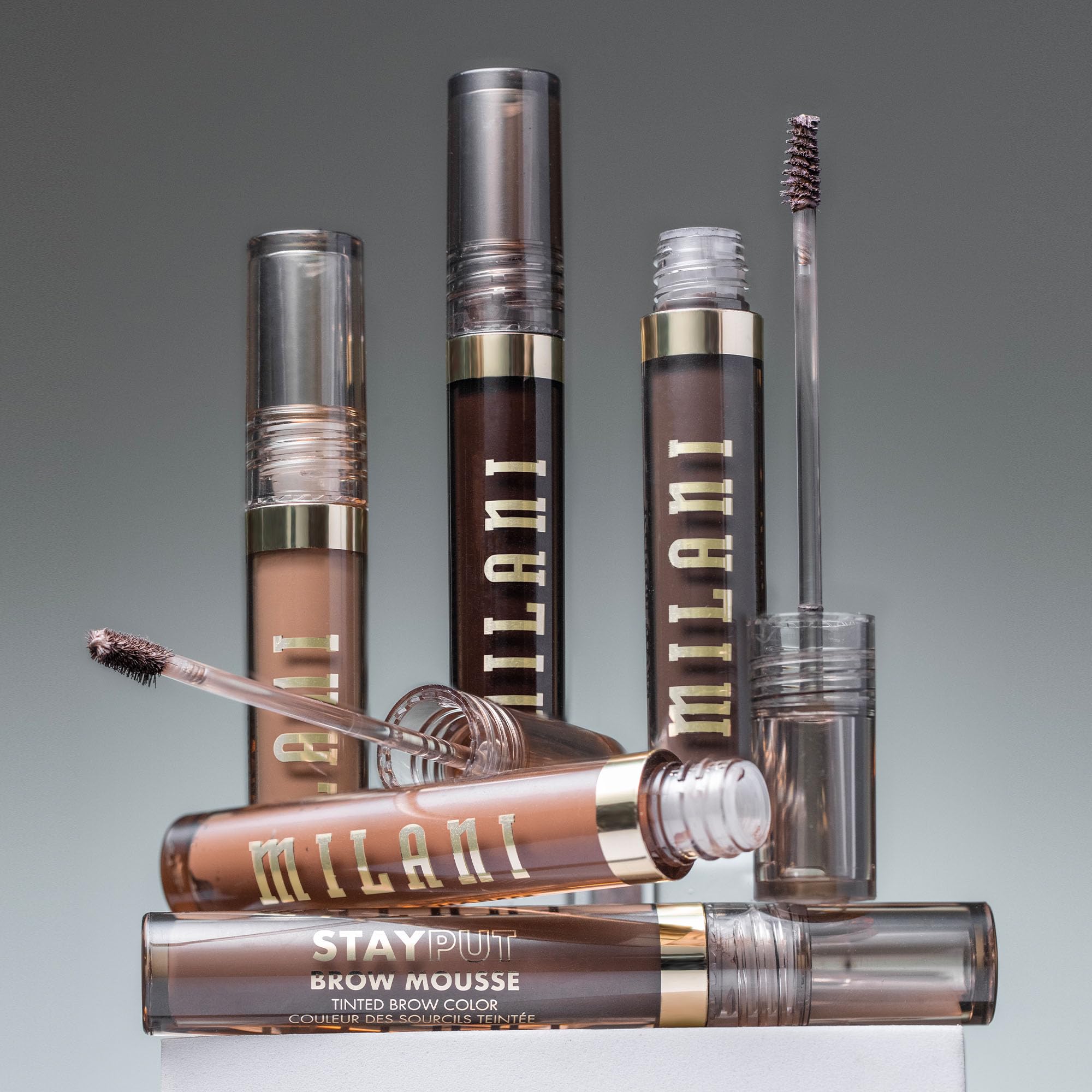 Milani Brow Tint- Stay Put Tinted Brow Mousse, Nourishing, High-Pigment infused with Shea Butter, Jojoba Seed Oil & Panthenol Vitamin B5 - Brown Black - Image 5