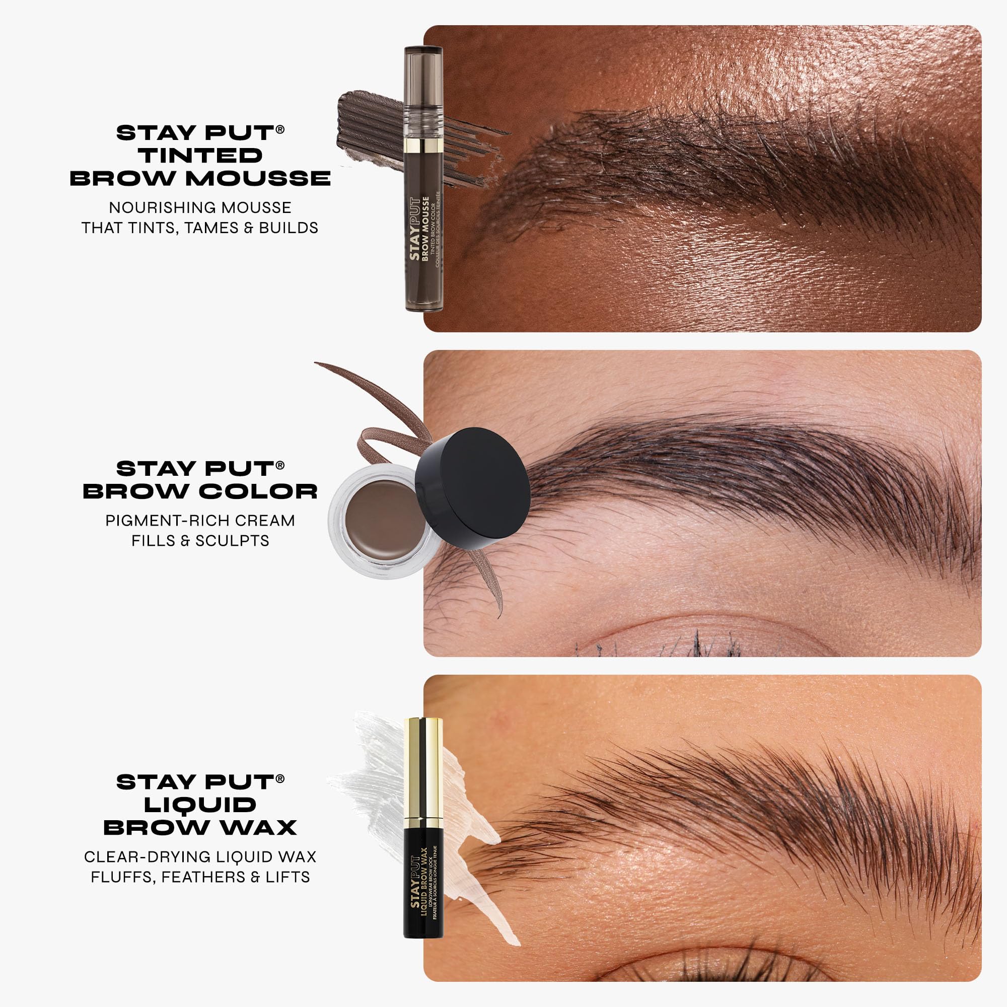 Milani Brow Tint- Stay Put Tinted Brow Mousse, Nourishing, High-Pigment infused with Shea Butter, Jojoba Seed Oil & Panthenol Vitamin B5 - Brown Black - Image 7