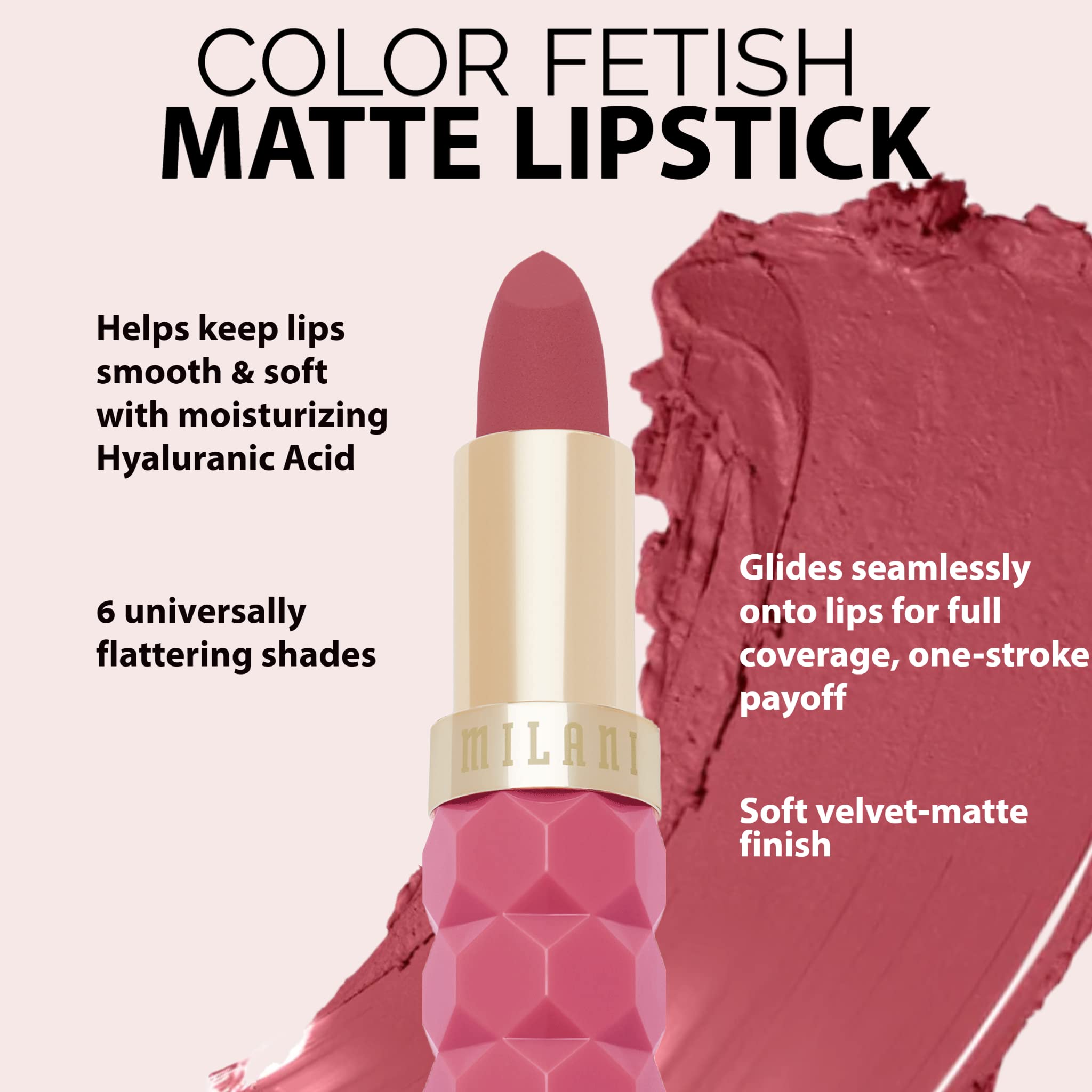 Milani Color Fetish Lipstick and Understatement Lipliner Bundle - Peony & French Rose - Image 4