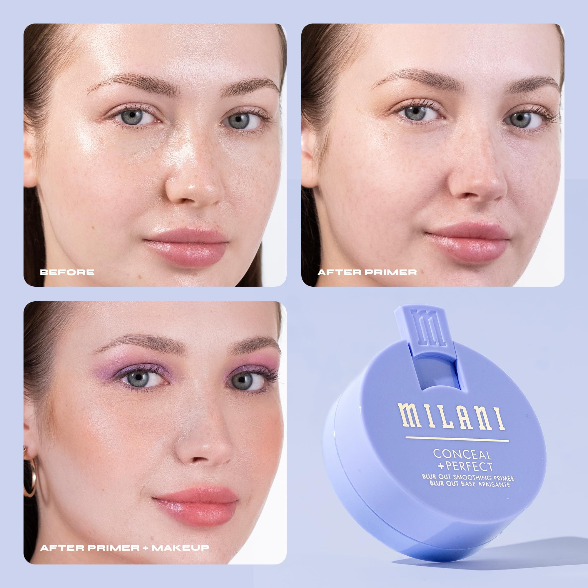 Milani Conceal + Perfect Makeup- Blur Out Smoothing Primer & Translucent Setting Powder Pore Blurring Duo - Image 8