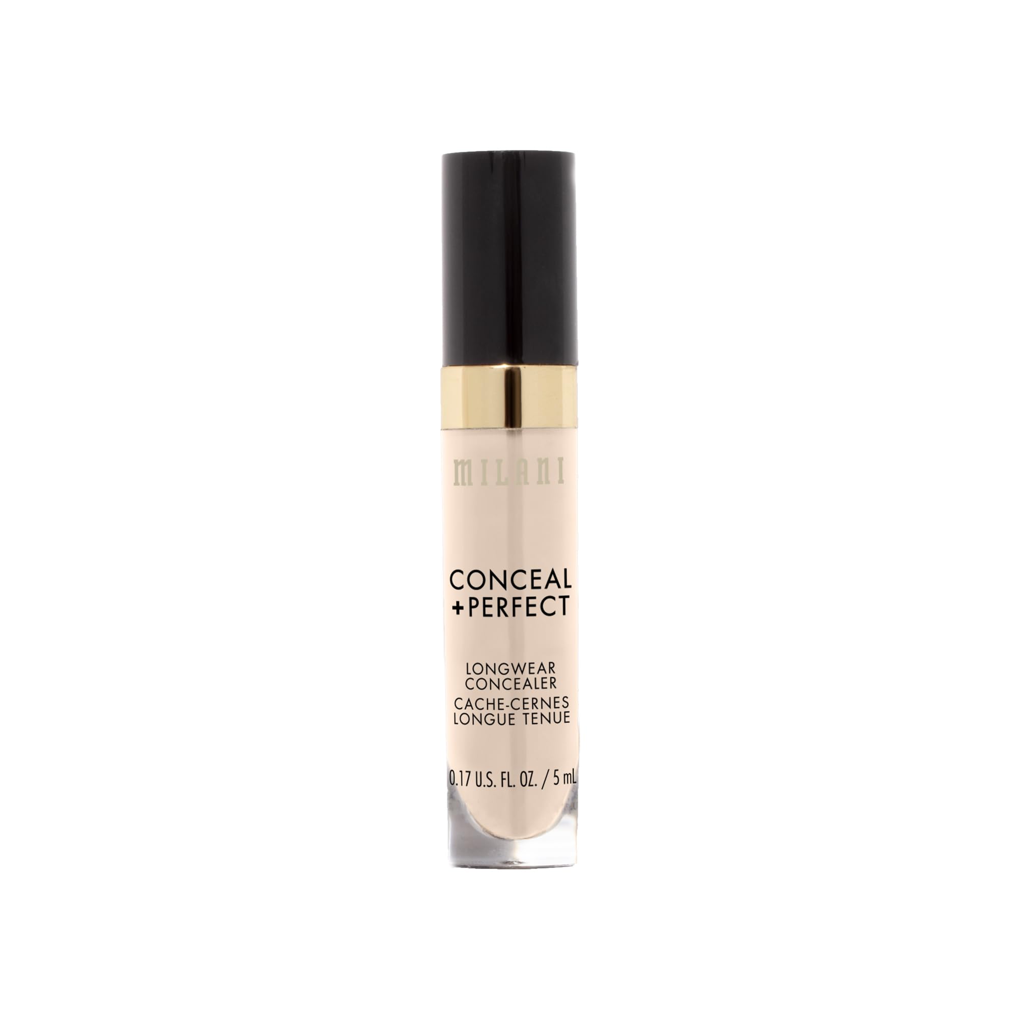 Milani Conceal + Perfect Longwear Concealer Full Coverage Infused with Hyaluronic Acid & Vitamin E, Cover Dark Circles, Blemishes & Skin Imperfections for Long-Lasting Wear - Pure Ivory - Image 7