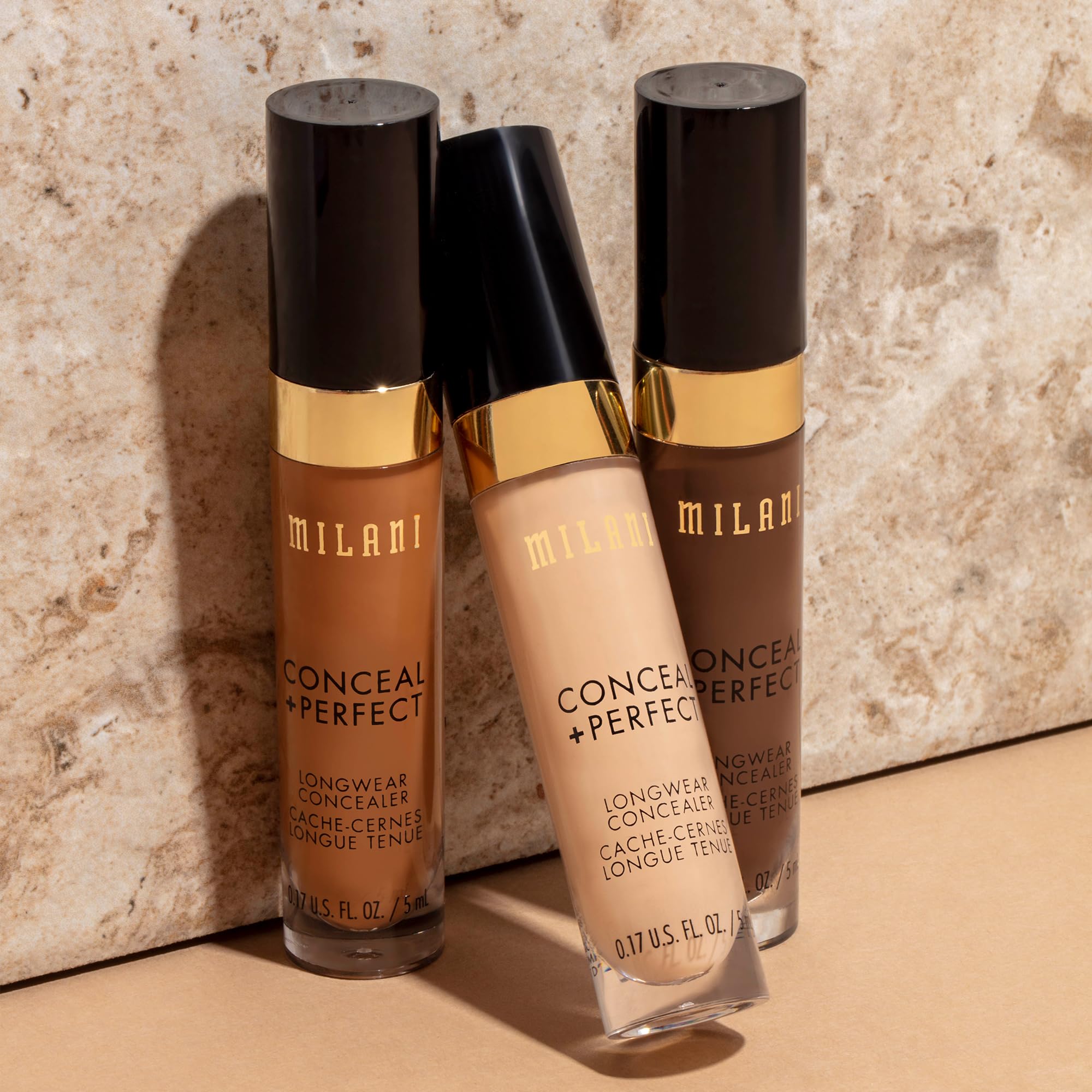 Milani Conceal + Perfect Longwear Concealer Full Coverage Infused with Hyaluronic Acid & Vitamin E, Cover Dark Circles, Blemishes & Skin Imperfections for Long-Lasting Wear - Pure Ivory - Image 6