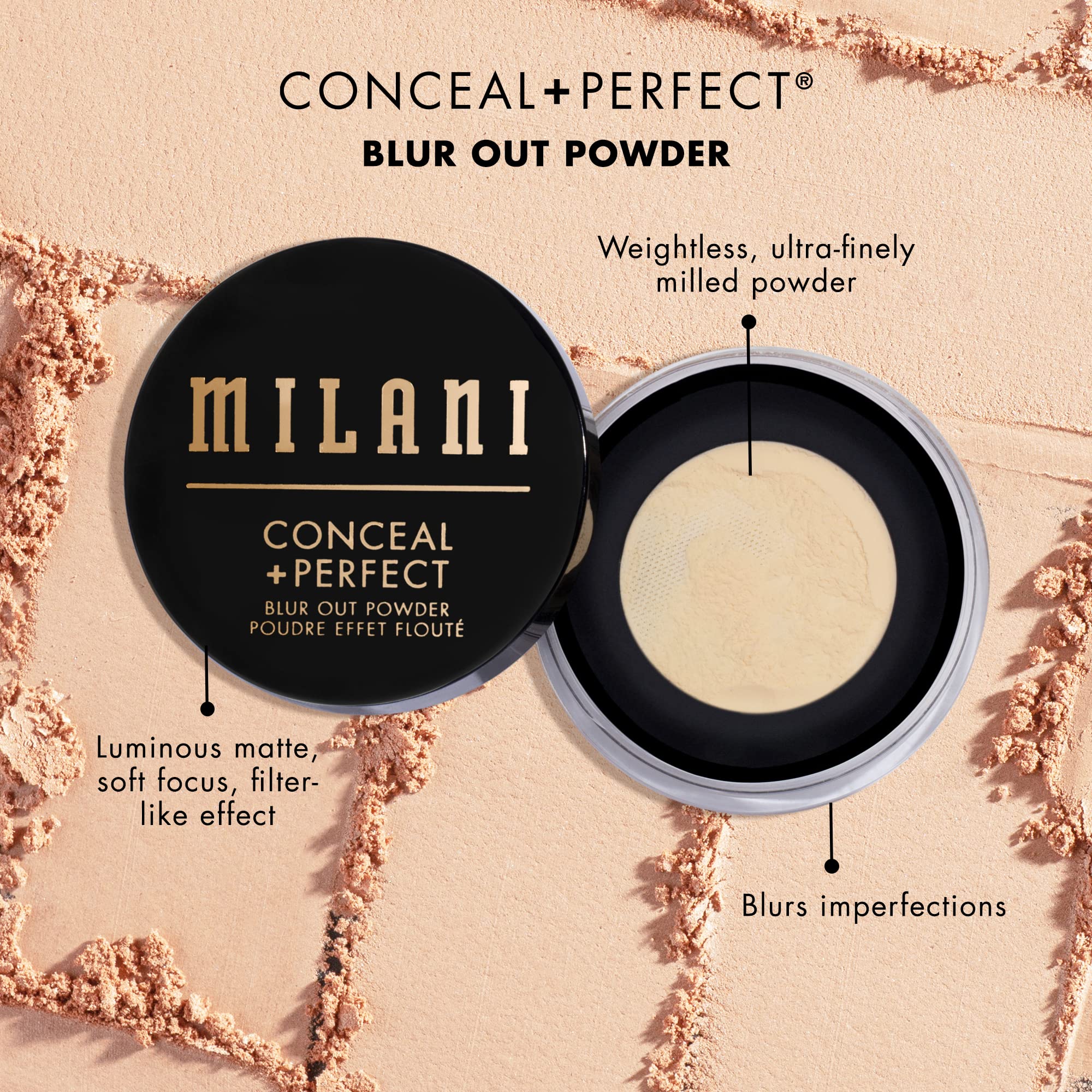 Milani Conceal + Perfect Makeup- Blur Out Smoothing Primer & Translucent Setting Powder Pore Blurring Duo - Image 7