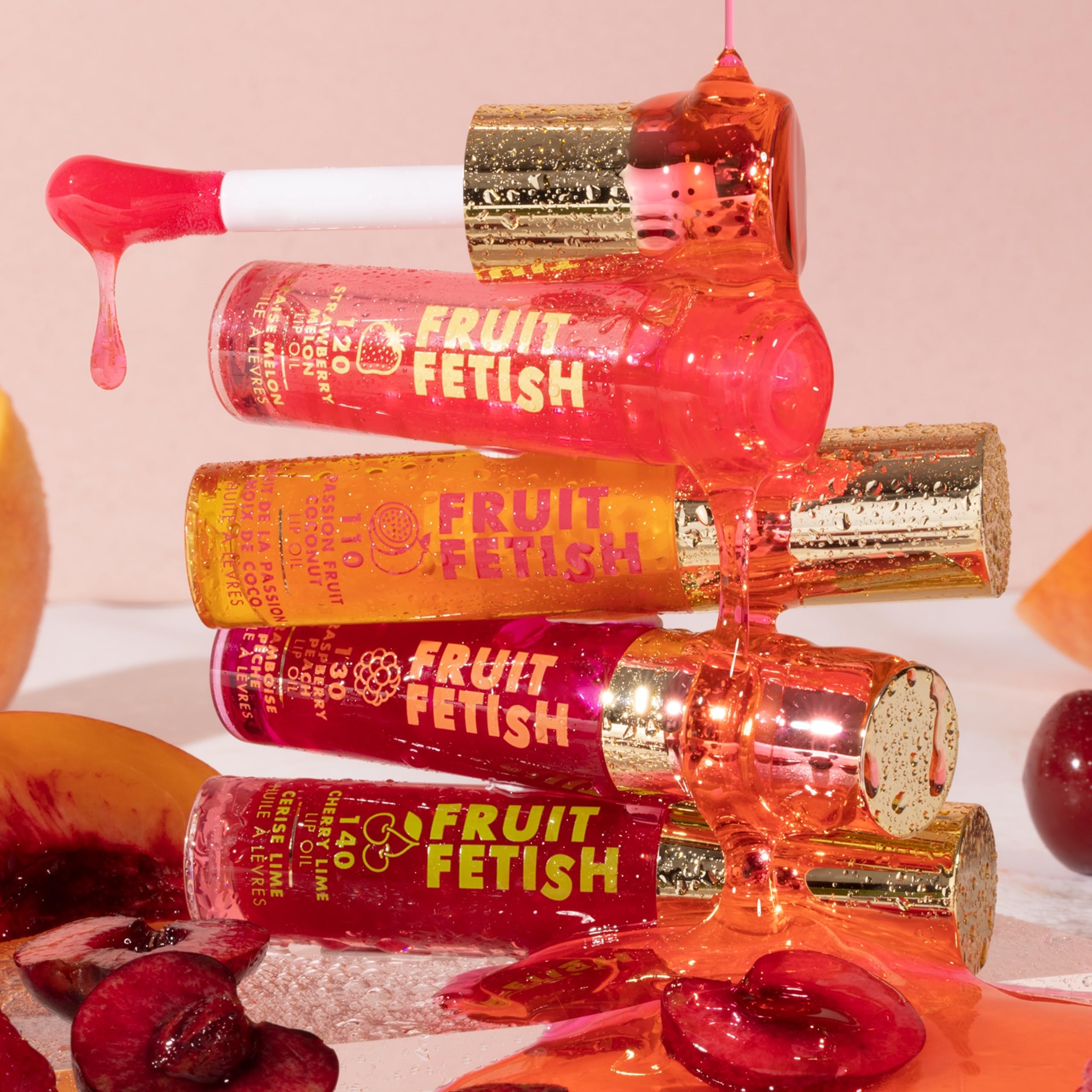 Milani Fruit Fetish Lip Oil Bundle with Vitamin E for Instant Hydration, Fruit Extract Infused Lip Treatment and Moisturizing Lip Gloss - Raspberry Peach + Strawberry Melon, 2pk - Image 8
