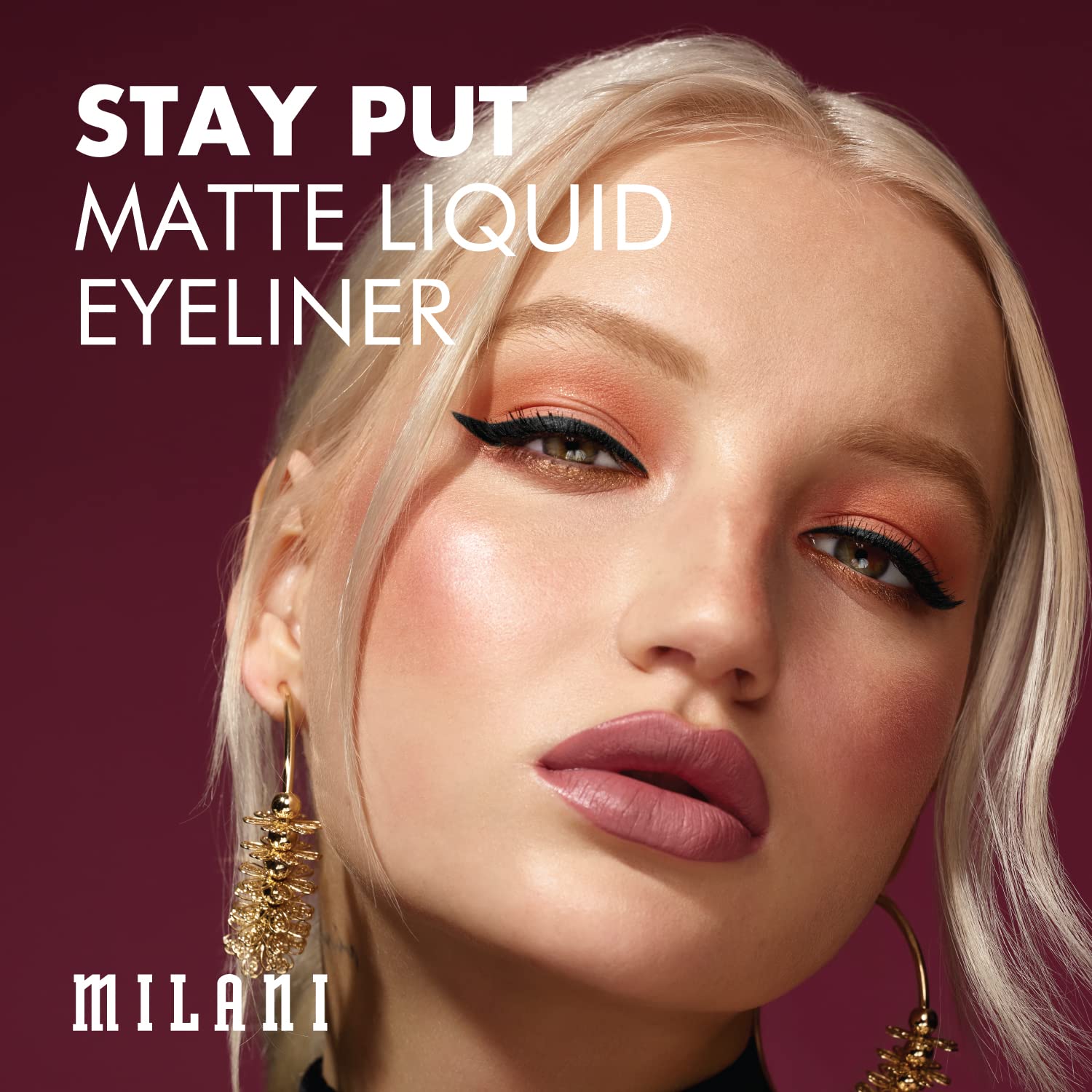 Milani Highly Rated Anti-Gravity Black Mascara with Castor Oil and Molded Hourglass Shaped Brush & Milani Stay Put Matte Liquid Eyeliner Black - Image 7