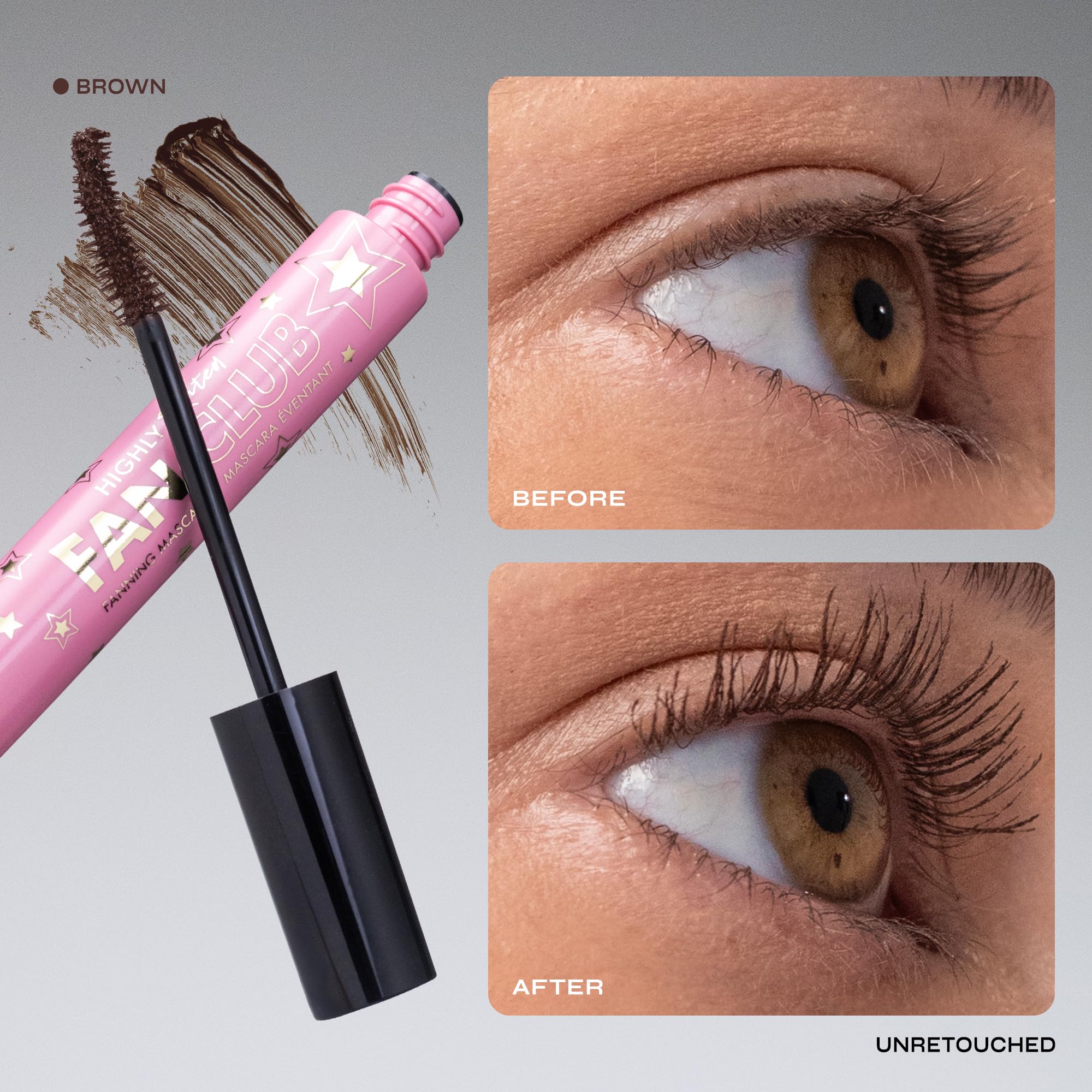 Milani Highly Rated Fan Club Fanning Mascara - Volumizing & Lengthening Lash Makeup for Lifted, Curled Lashes - 24-Hour Smudge-Proof Formula - Vegan & Cruelty-Free, Made in Italy, Brown - Image 3