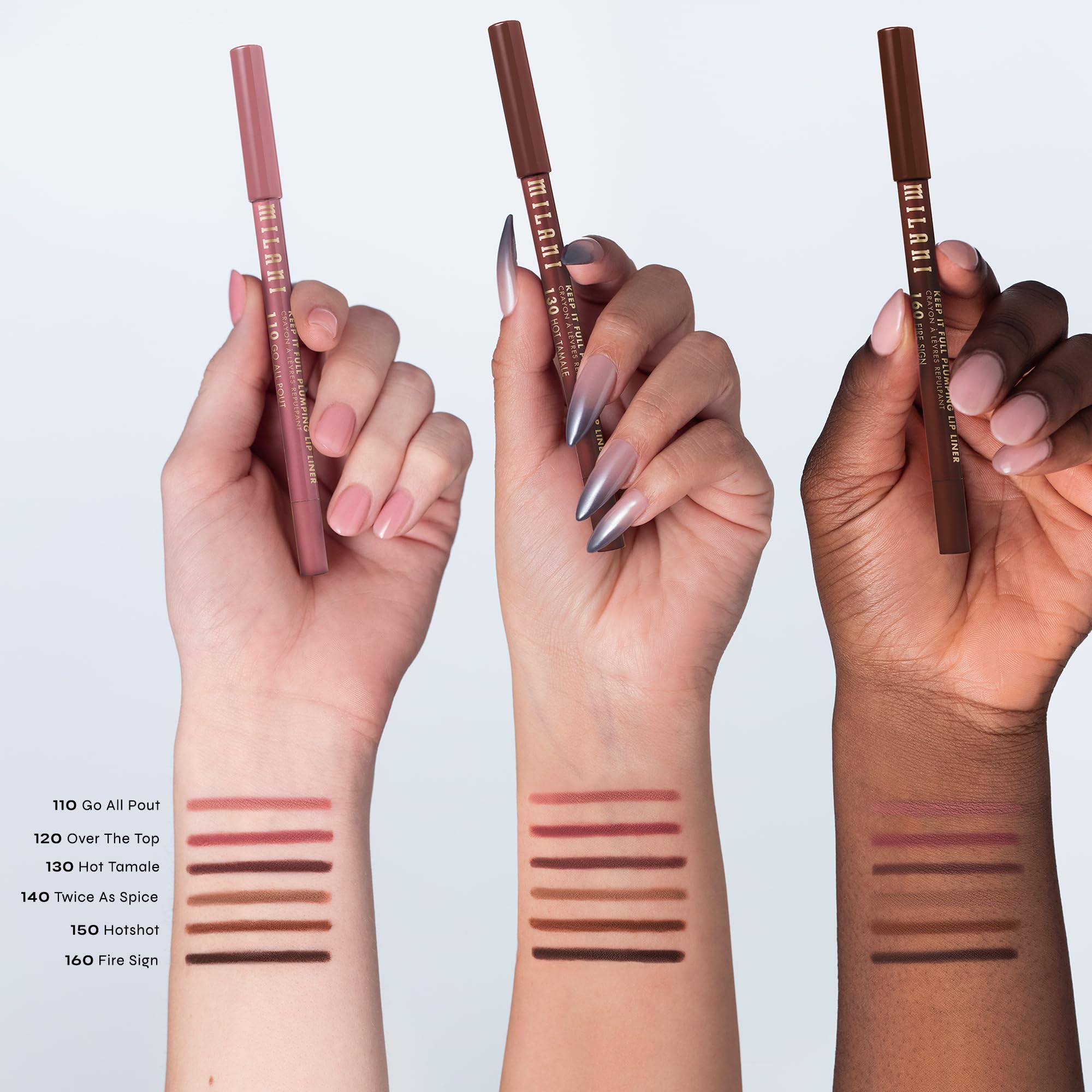 Milani Keep It Full Plumping Lip Liner - Long-Lasting Creamy Pencil for Visibly Fuller Lips - 8-Hour Wear with Chili Extract & Maxi-Lip - Vegan & Cruelty-Free, Made in USA, Fire Sign - Image 3