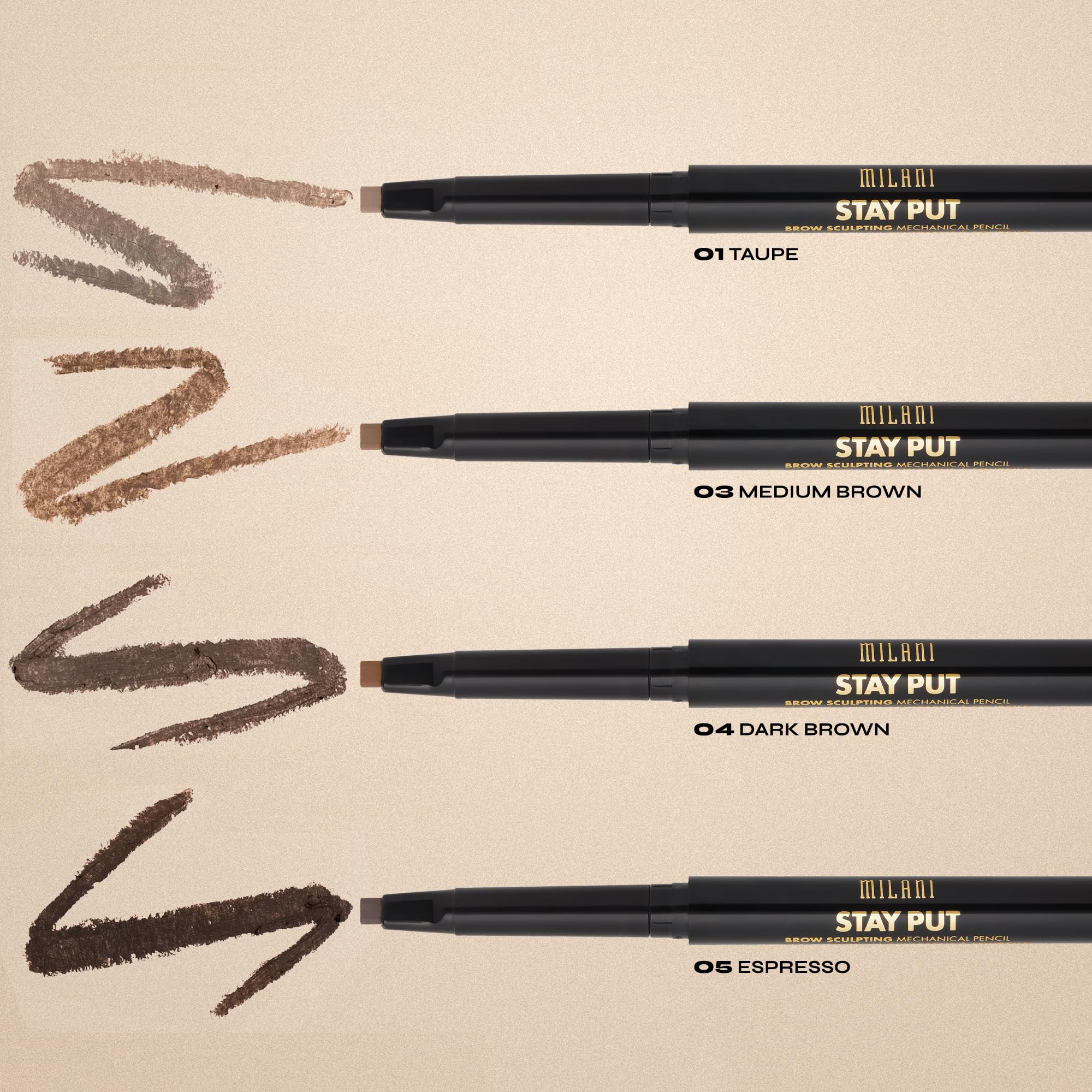 Milani Stay Put Brow Sculpting Mechanical Pencil - Espresso (0.01 Ounce) Cruelty-Free Long-Lasting Eyebrow Pencil that Defines and Shapes Brows - Image 5