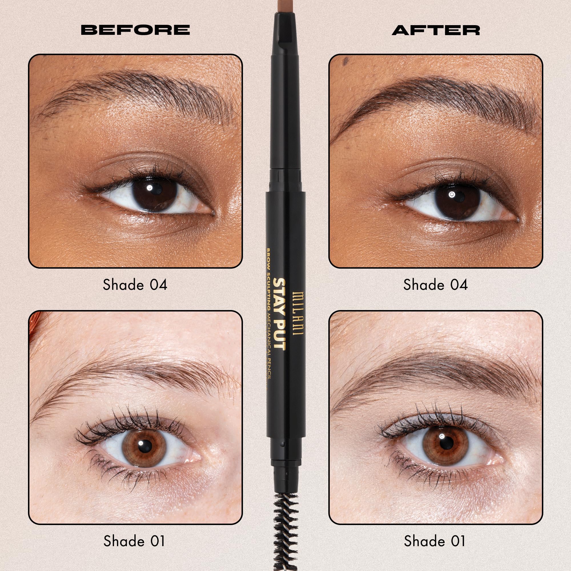 Milani Stay Put Brow Sculpting Mechanical Pencil - Espresso (0.01 Ounce) Cruelty-Free Long-Lasting Eyebrow Pencil that Defines and Shapes Brows - Image 6