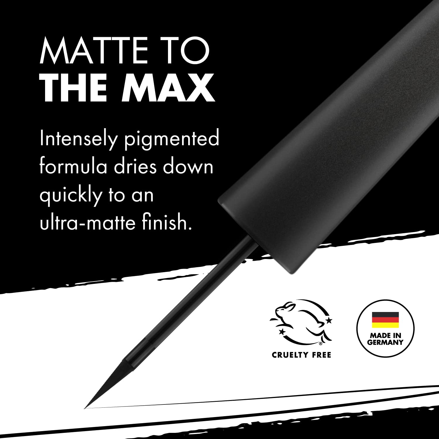 Milani Stay Put Matte Liquid Liner, 01 Black Matte - Image 6