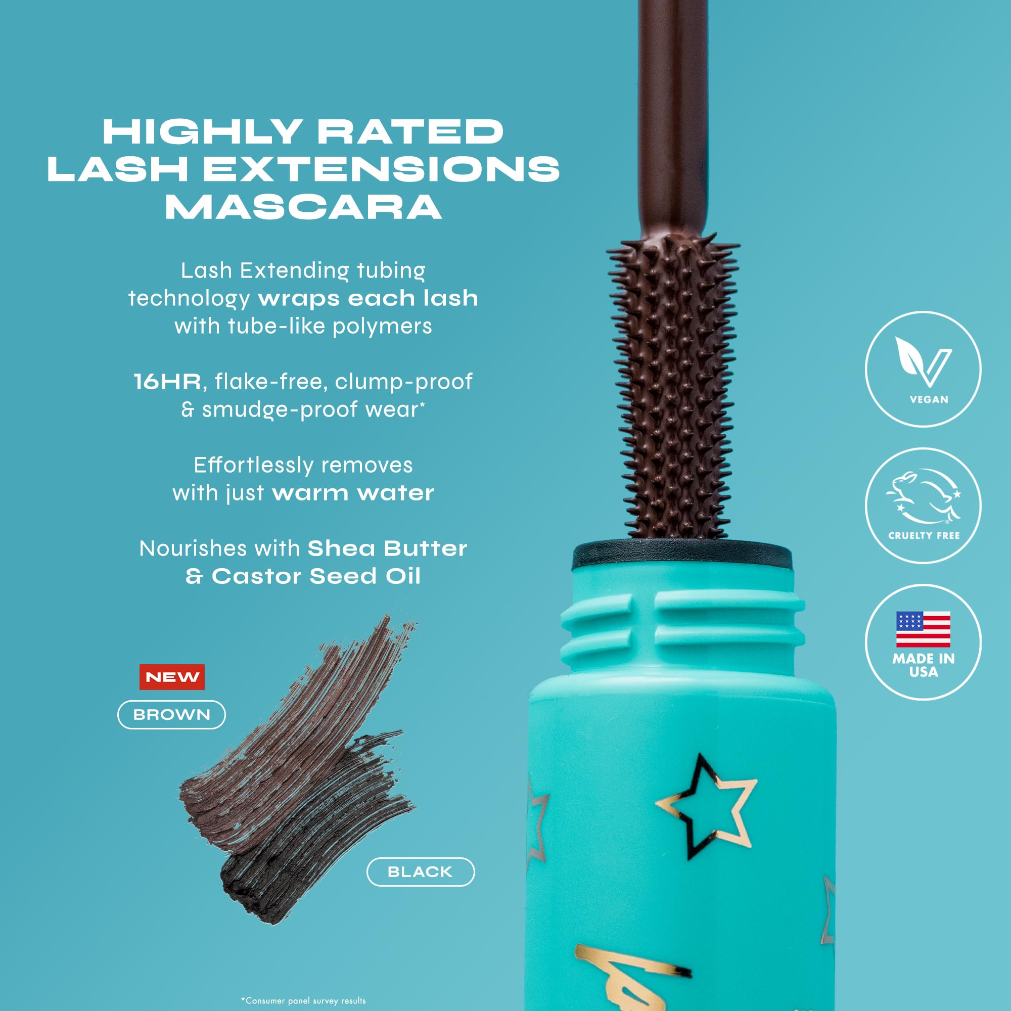Milani Tubing Mascara | Highly Rated Mascara - Brown | Length and Lift | Shea Butter to Nourish and Condition Lashes - Image 3