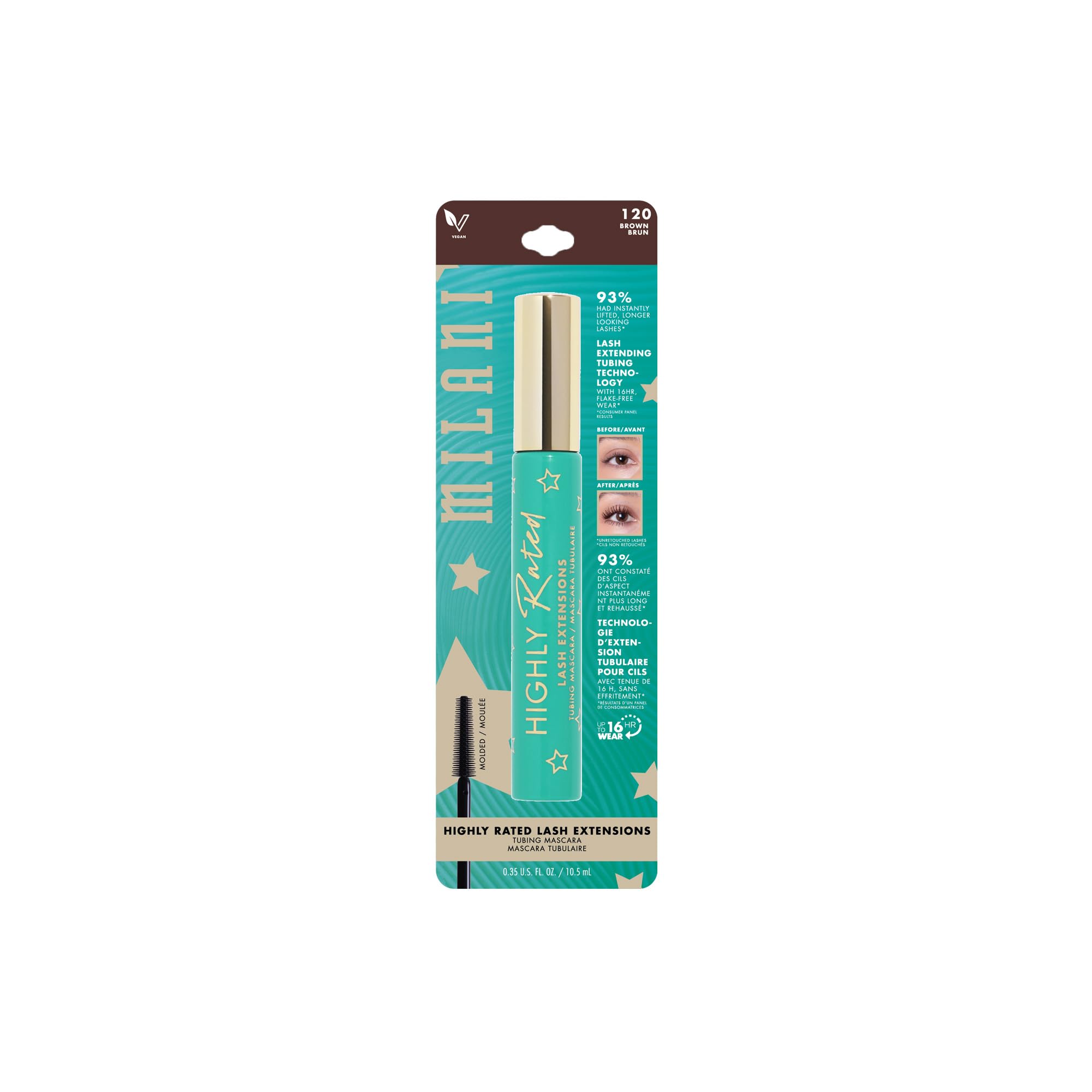 Milani Tubing Mascara | Highly Rated Mascara - Brown | Length and Lift | Shea Butter to Nourish and Condition Lashes - Image 6